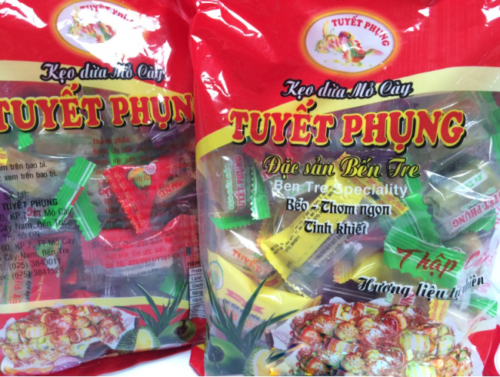 Kẹo dừa Tuyết phụng - Đặc sản Bến Tre